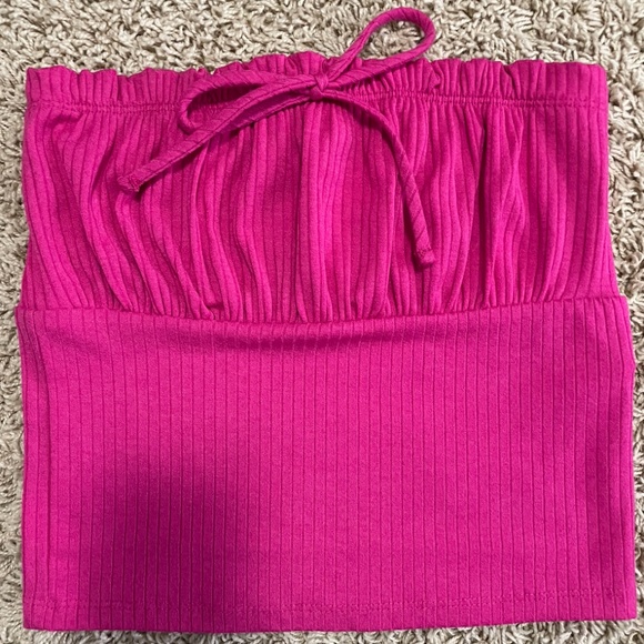 Pink Forever 21 M Strapless Top - Picture 1 of 2